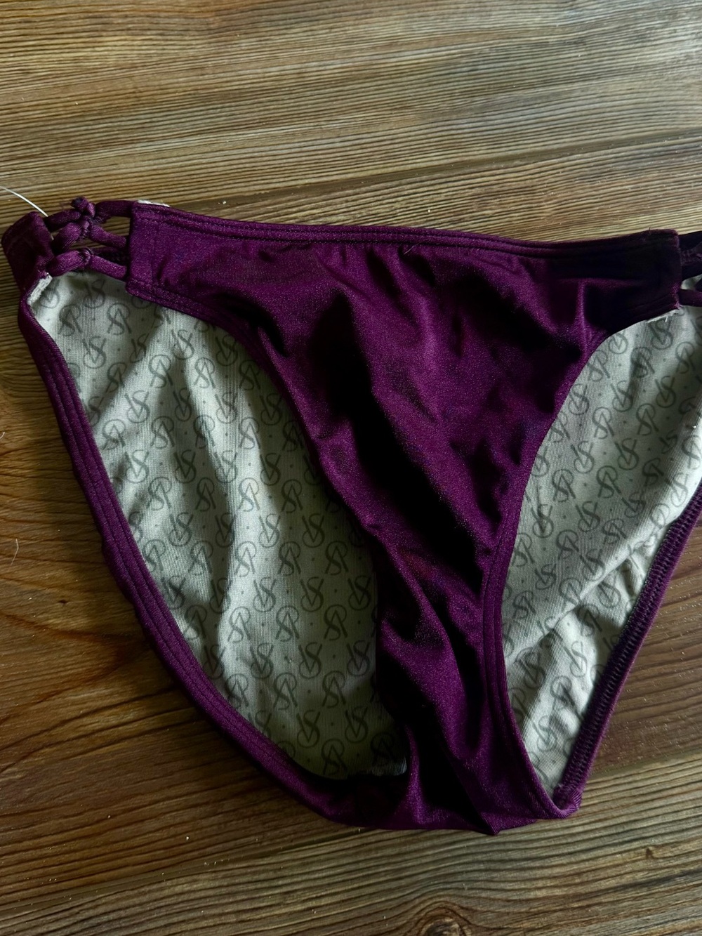 Victoria's Secret Deep Plum Bikini Bottoms - sexy.
